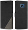 SONWO Handyhülle für Samsung Galaxy S7 Edge Hülle, Premium PU Leder Handyhülle Wallet Silikon Schutzhülle Klapphülle für Samsung S7 Edge, Schwarz