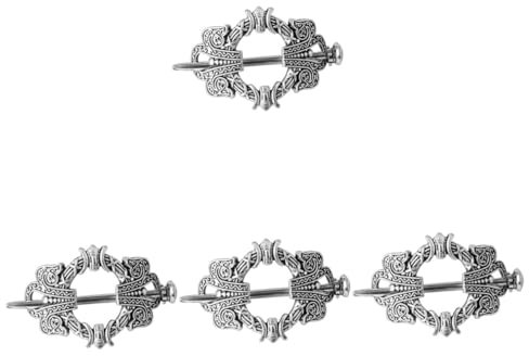 Didiseaon Lot De 4 Épingles À Cheveux Vintage Argentées Pour Chignon Pour Femme