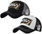 BAIMORE NASA-Baseballkappe, Netzstoff, Snapback, verstellbar, Patchwork, Outdoor-Sportkappe, 2 Stück, Grau/Weiß, Einheitsgr��e