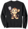 Süßer Lacrosse Affe Sweatshirt
