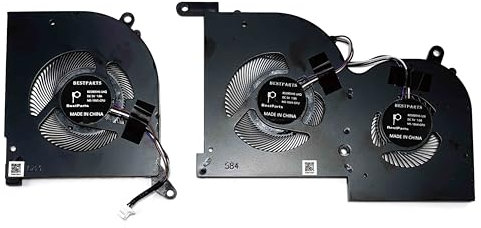 BestParts New CPU+GPU Fan Replacement for MSI Stealth GS66-12U (12th Gen Intel Processor), 12UE 12UG 12UH, 12UGS 12UHS, P/N: MS-16V5, 16V5-CPU 16V4-G-CW
