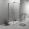 Box Doccia Angolare 80x80 cm - Cabina Doccia con Porta Battente, Vetro Temperato 6mm, Profilo Cromato e Chiusura Magnetica - Regolabile e Facile da Installare