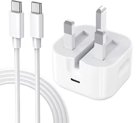 Kaizen Electronics USB C Plug, 20W Fast Foldable Charger Power Adapter for iPhone 16/15/14/13/12/11 Pro/Pro Max/XS/XR/X/SE, iPad, Samsung Galaxy + 1M USB c to USB c charging cable