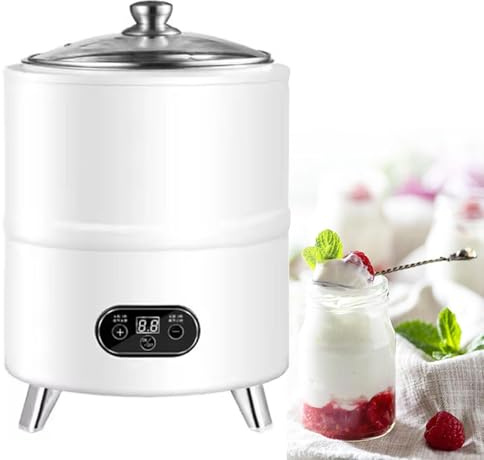 Elektrischer Joghurtbereiter mit intelligentem Bedienfeld für hausgemachten Joghurt und griechischen Joghurt, 304 Edelstahl, 12L Kapazität