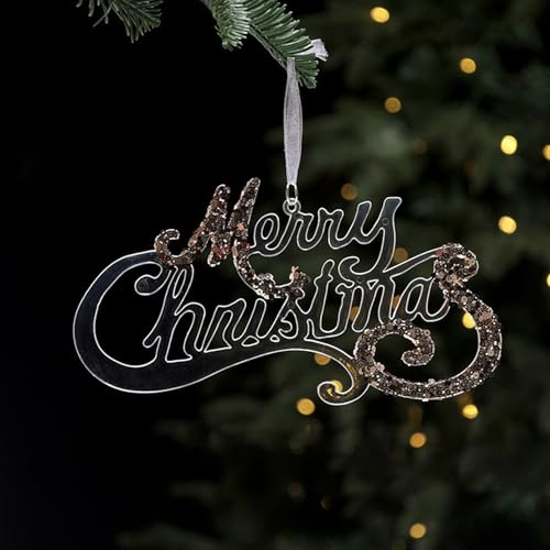 Dingfeiyu Weihnachtsbaumschmuck Acryl, Weihnachtsbaum Anhänger Christbaumschmuck Deko, Baumschmuck Weihnachten für Weihnachten Party Hochzeit Dekoration (Charakter)