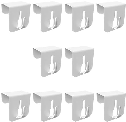 10pcs Fensterhaken Dekohaken Fensterclip ,Haken für Fenster Deko, Aufhänger Fensterdeko, Ohne Kleben Bohren ,Klemmbereich 21mm