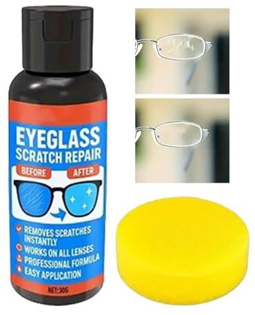 Repair Scratches Lenses Glasses - Mark Remover | Optical Polishing Kit | Screen Removal Prolonged Clarity