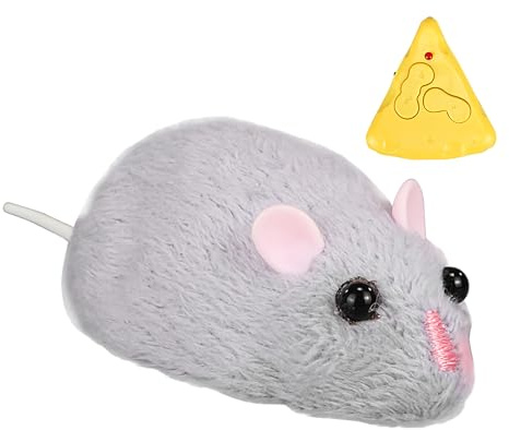 Zahoken Remote Control Cat Toys | Indoor Cat Remote Control Mice Animal Toy | Small Medium Large Breeds Pets Hunting Companion for Yard, Living Room, Backyard