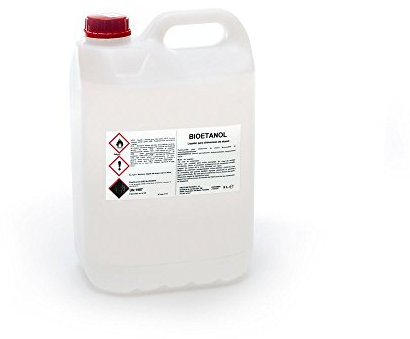 FIRSTLINE Combustible de origen natural liquido Garrafa 5L - Bioetanol 99,5% Origen Vegetal 5 litros Sin olor ni humo, para estufas y chimeneas