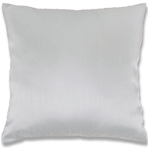 Dekokissen Alessia 60x60cm in Unifarben, gemütlich und anschmiegsam in vielen erhältlich (Hellgrau)