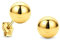 MIORE Schmuck, Goldohrringe Damen, Ohrstecker Gold 585 14 Kt, Ohrringe Kugeln, Ohrringe Gold, Kugel Piercing Ohr, Damenohrringe aus Echtgold, goldene Ohrstecker Damen, Ohrschmuck
