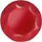 Zeus Party Piatti Piani Carta Plastificata Tinta Unita con Bordi Ondulati 25cm (Bordeaux)