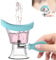 CANIPHA Tasse de Lavage des Yeux, Kit nettoyant de Lavage des Yeux Silicone Manuel Pression de l’air Outil de Nettoyage des Yeux rinçage Efficace pour Les Yeux Nettoyer la poussière Maquillage (Blue)