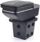 Armlehne Auto Mittelarmlehne Mittelkonsole Organizer Konsole Aufbewahrungsbox Armlehnenbox Schwarz Leder Ablagefach 3D Drehbar Schiebeverdeck Getrankehalter Aschenbecher Kompatibel mit Hyundai
