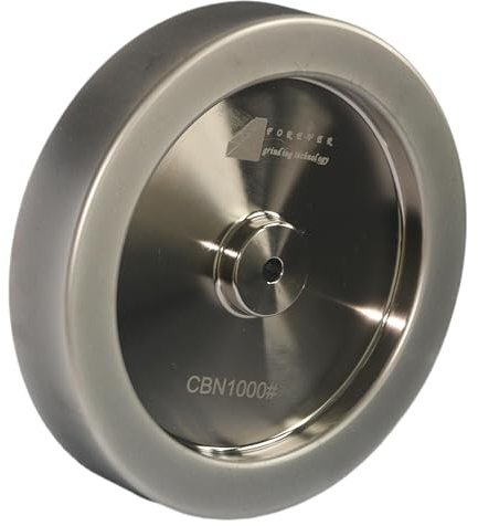 CBN SCHLEIFSCHEIBE 250mm Cubic Boron Nitride Grinding Wheel Knife Sharpening Wheels for Tormek T8 250mm*50mm*12mm (Grit Size 1000#,Round Corner)