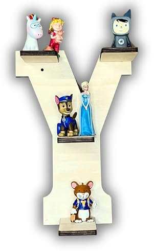 DRYSSON DIY Regal passend für die Toniebox und Tonies Erweiterung Buchstabe Tonieboxregal Tonieregal personalisiert individuell (Buchstabe Y)