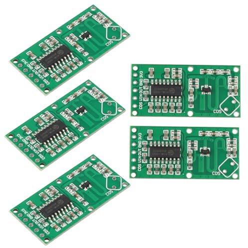 ieron RCWL-0516 Bewegungsmelder, Mikrowellen-Radar-Sensor-Modul, Schaltermodul für menschliche Induktionsplatine, Erkennungsabstand 3–5 m, 5 Stück