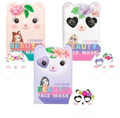 Depesche TOPModel Tuchmaske Gesichtsmaske Tier BEAUTY and ME- Lieferumfang 1 Stück von3