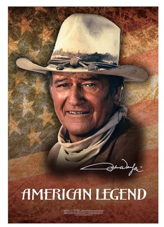 John Wayne Blechschild, Motiv: American Legend, 20,3 x 29,2 cm