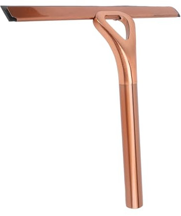 Duschabzieher, Fensterabzieher, Edelstahl, Silikonreiniger, Duschschaber für Badezimmer, Küche, Spiegel und Autoglas (antike Bronze)