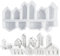 INSPUTOL Moldes de Silicona, Molde de Silicona, Molde navideño, Casas, moldes para Velas para fundir, Pack de 10, Mini moldes de Silicona, moldes para Velas para fundir