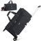 Lekespring Kleidersack mit Rollen, Reisetasche mit Rollen, Umwandelbare Kleider Duffel Tasche mit Schuhfach, Rollender Garment Duffel Bag, 47L (Schwarz)