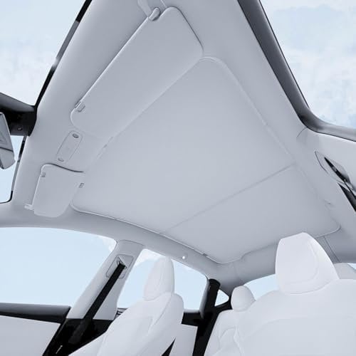 VION Tesla 2026-2025 New Model Y Roof Sunshades - Precision Fit, No Sagging, Full Blackout (2026-2025 New Model Y)
