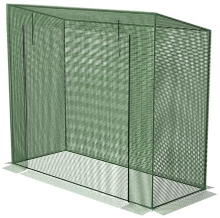 HAGO24 | Foliengewächshaus | Tomatenhaus | Frühbeet | Pflanzenzelt | Stahlrahmen | Gitterfolie | Tür | Reißverschluss | Stecksystem | Grün