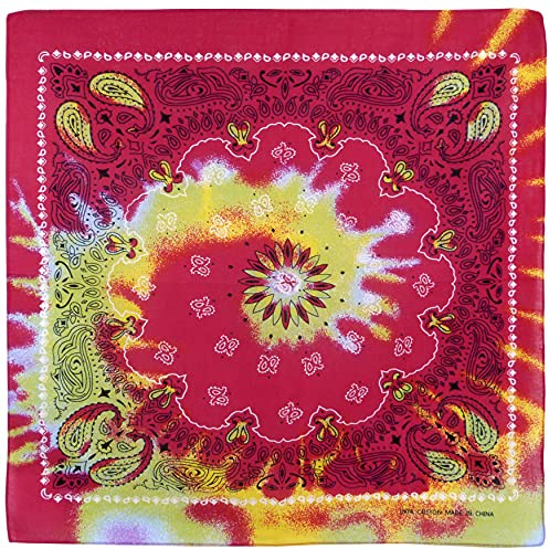 This is not fashion Paisley Psychedelic Tie Dye Bandana Bandanna Scarf