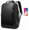 BOPAI 3 in 1 Zaino da Uomo Espandibile 20L-24L, Intelligente, Antifurto,ufficio business Zaino da Lavoro Uomo, Borsa per Laptop con Porta Di Ricarica USB, Impermeabile,15.6 pollici -Nero