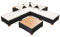 vidaXL Gartenmöbel 6-tlg. Poly Rattan Schwarz Sitzgruppe Lounge Gartenset Sofa