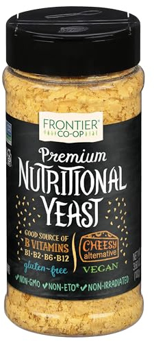 Frontier Co-op Premium Nutritional Yeast Flakes, 3.6 oz. - Vegan | With Vitamin B12 - For Popcorn, Snacks, Pasta, and Soup