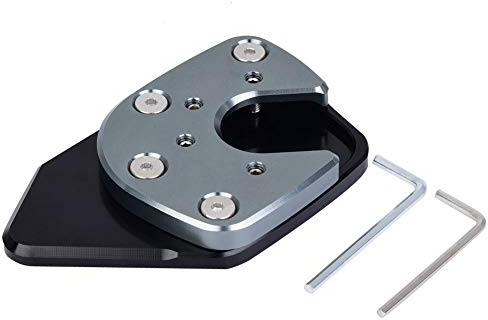 Seitenständer Unterlage X Adv 2019,Xadv 750 2021 Seitenständer,Motorradständer Unterlage,Nc750X Zubehör Seitenständer Pad,Motorrad Anti-Rutsch Seitenständer Kickstand Exteon Pad Vergrößern Motorrad S
