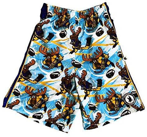 Flow Society Face Off Attack Boys Shorts - Athletic - Basketball - Baseball - Hockey - Football - Lacrosse - Blue