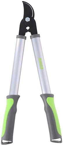 Kinzo Sécateur à branches 48 cm - Taille-haie pour haies et branches - Outil de coupe et de jardin avec bec pour perroquet - Poignées ergonomiques - Métal/plastique - Argenté/gris