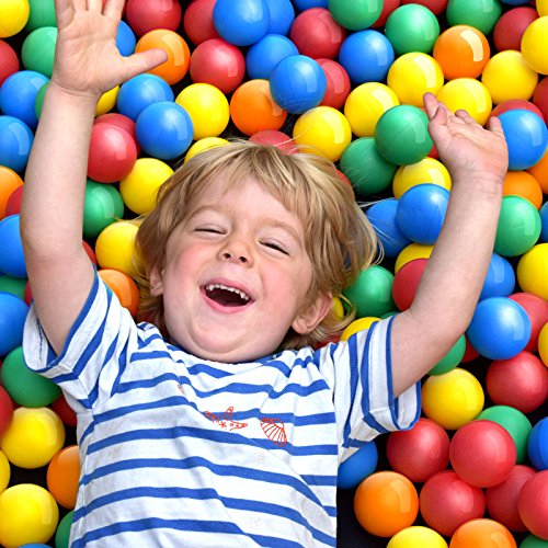 Infantastic® Babybälle für Bällebad - Setwahl: von 100 bis 2000 Stück, Ø 5.5cm, BPA frei, Rot, Blau, Gelb, Grün und Orange - Bälle, Kinderbälle, Plastikbälle, Spielbälle, Bällepool