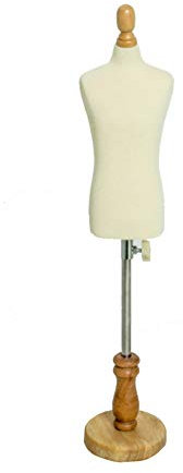 ZWRYW Teppiche Männlich Schneiderpuppe Verstellbare Schneiderbüste Schaufensterpuppe Runde Basis Stabil Leicht Dreidimensional Lehren Student Mode-Design Modell Anzeigen (Size : Bust 28.5cm (1/4))