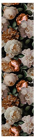 Bilderwelten Schiebegardinen Set Rote Rosen mit Weißen Rosen Flächenvorhang 250 x 60cm Wandhalterung