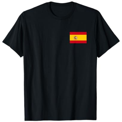 Spagna Bandiera Nazionale Espana Nastro Madrid Barcellona Maglietta