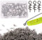 SHADDOCK Korkschrauben für Kunstköder Angelköder Gummifische Jigs, Angelhaken, 100 Stück (14mm), Schraubspitze, J-Haken