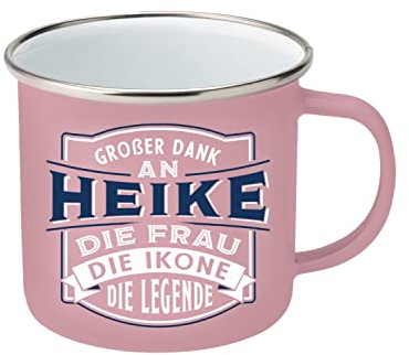 Top Lady Becher | aus Emaille | 350ml | Heike