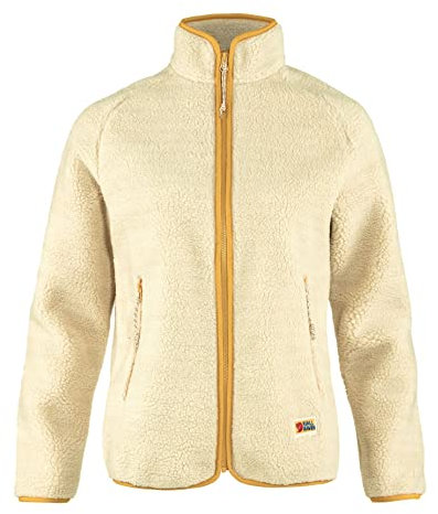 Fjallraven 84789-113 Vardag Pile Fleece W/Vardag Pile Fleece W Maglia lunga Donna Chalk White Taglia S