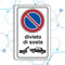 Nitek cartello divieto di sosta rimozione forzata in pvc 30cm x 20 cm Cartello adesivo|Sign, Schild |Impermeabili Lavabili, Garage, cancelli, proprietà private