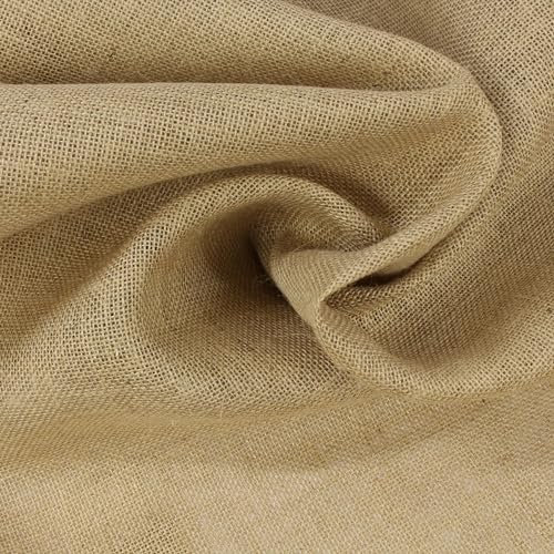 Stoff Meterware Jute Natural - 1 Meter, Basteln, Deko, Natur, Garten, Terrasse, Blumenkübel, Säcke, Taschen, Weihnachten, Nikolaus, Deko
