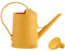 F Fityle 2L Arrosoir avec Tête de Pulvérisation Amovible Outils de Jardin Portables de Grande Capacité Pot Décoratif Pratique Givré pour Patio Extérieur Ménage, Jaune