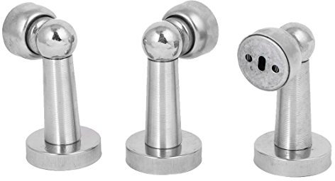 Stop alla porta, tampone del battiscopa, tappo a cuneo delle porte, paraurti inumidito, casa in acciaio inossidabile Home inossidabile STOPPO Porta magnetica Cattura magnetica 78m_m lunghezza 3pcs