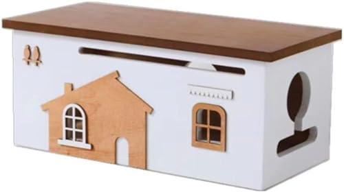 Für TV-Büro, Aufbewahrungsbox Für Steckdosenleiste, Kabelaufbewahrungsbox Aus Holz, Kabelmanagementbox, Für Überspannungsschutz Zum Verstecken Von Steckdosenleisten, Drähten, Kabel-Organizer-Box,