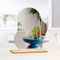 ChAusa Acryl Schminkspiegel, 24x19cm Spiegel Ohne Rahmen Spiegel Unregelmäßiger Klein Zimmer Deko Aesthetic Schminkspiegel, für Schlafzimmer,Wohnzimmer und Aesthetic Room Décor
