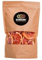 Extra Dry Pompelmo Essiccato Per Cocktail | 80 Pezzi di Pompelmo Dintorni Disidratati | Grande bustina 188 g 1/2 Rondelle Di Pompelmo Secche | 100% Naturale | Frutta Secca Senza Zucchero Aggiunto