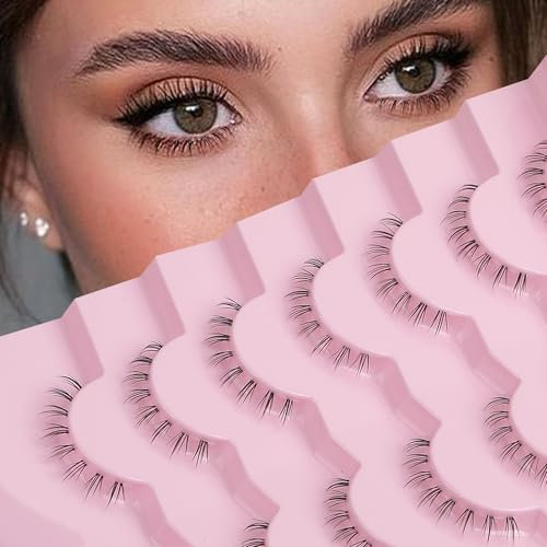 Untere Wimpern Onlyall Falsche UntereWimpern Künstliche Bottom Lashes Lower Eyelashes Strip 7 Paar R1